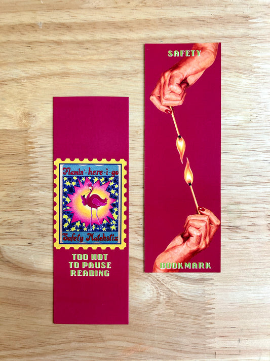 Flamingo on Skates | Bookmark