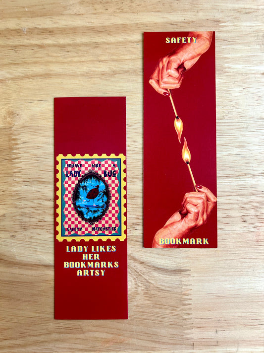 Ladybug on Skateboard | Bookmark