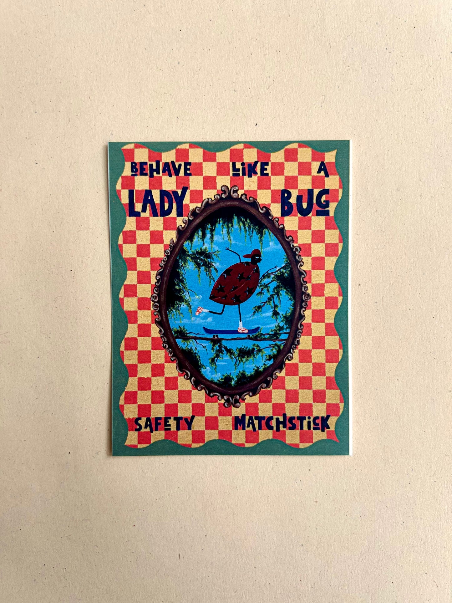 Ladybug on Skateboard | Sticker