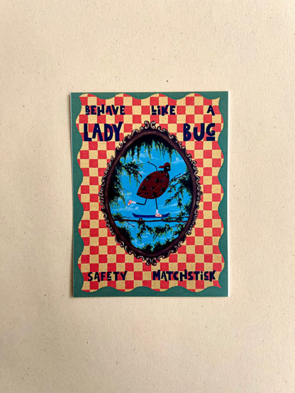 Ladybug on Skateboard | Sticker