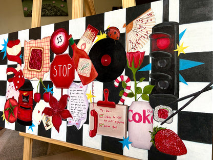 Titled: ‘A Pop of Red’