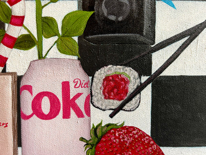 Titled: ‘A Pop of Red’