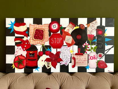 Titled: ‘A Pop of Red’